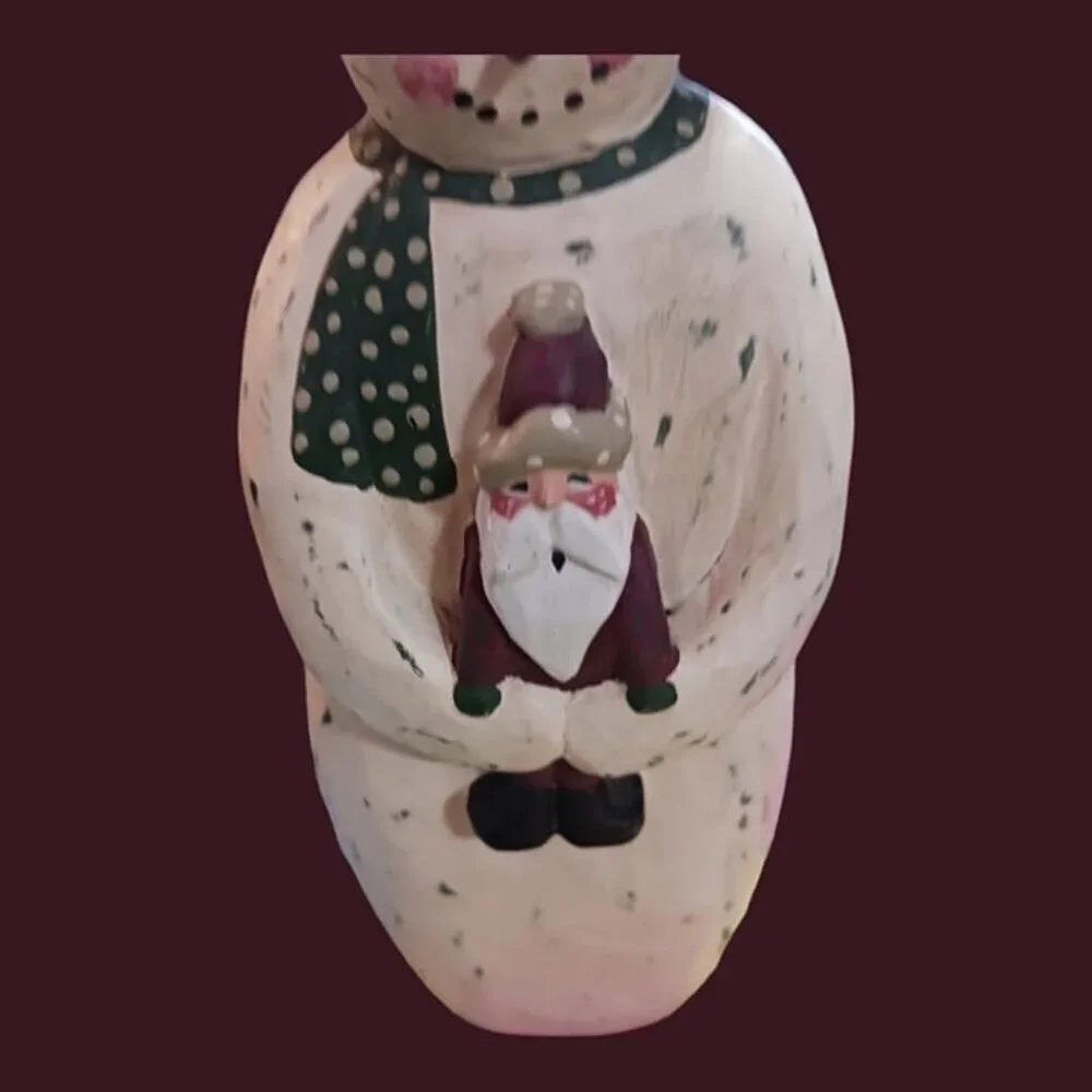 unbranded wood snowman